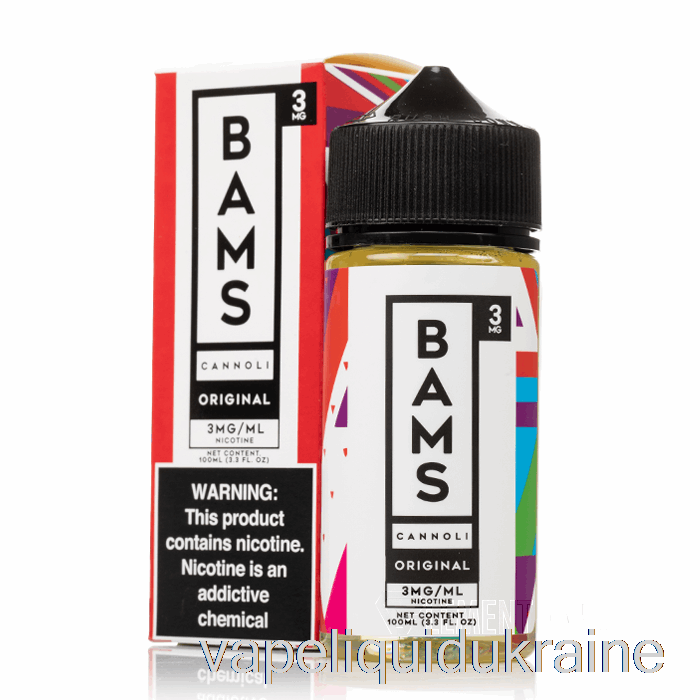 Vape Ukraine Original Cannoli - Bam Bam's Cannoli - 100mL 6mg